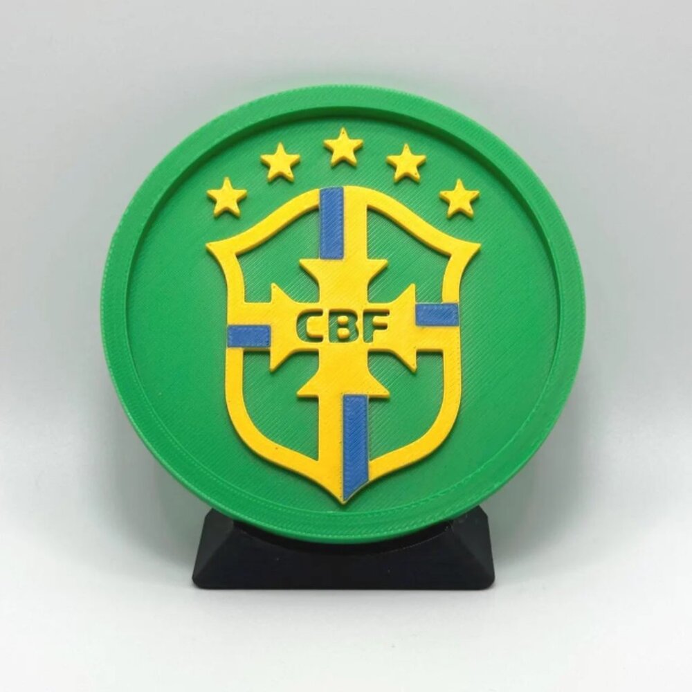 Brazil Soccer Team Coasters | Set of 4 | BRA Fans Gifts | World Cup Soccer Gifts